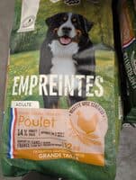 Croquettes poulet céréales, chien adulte race de grande taille
