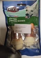Knotted chewing bones with chicken