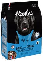 Croquettes chien sans céréales dinde riche en canard